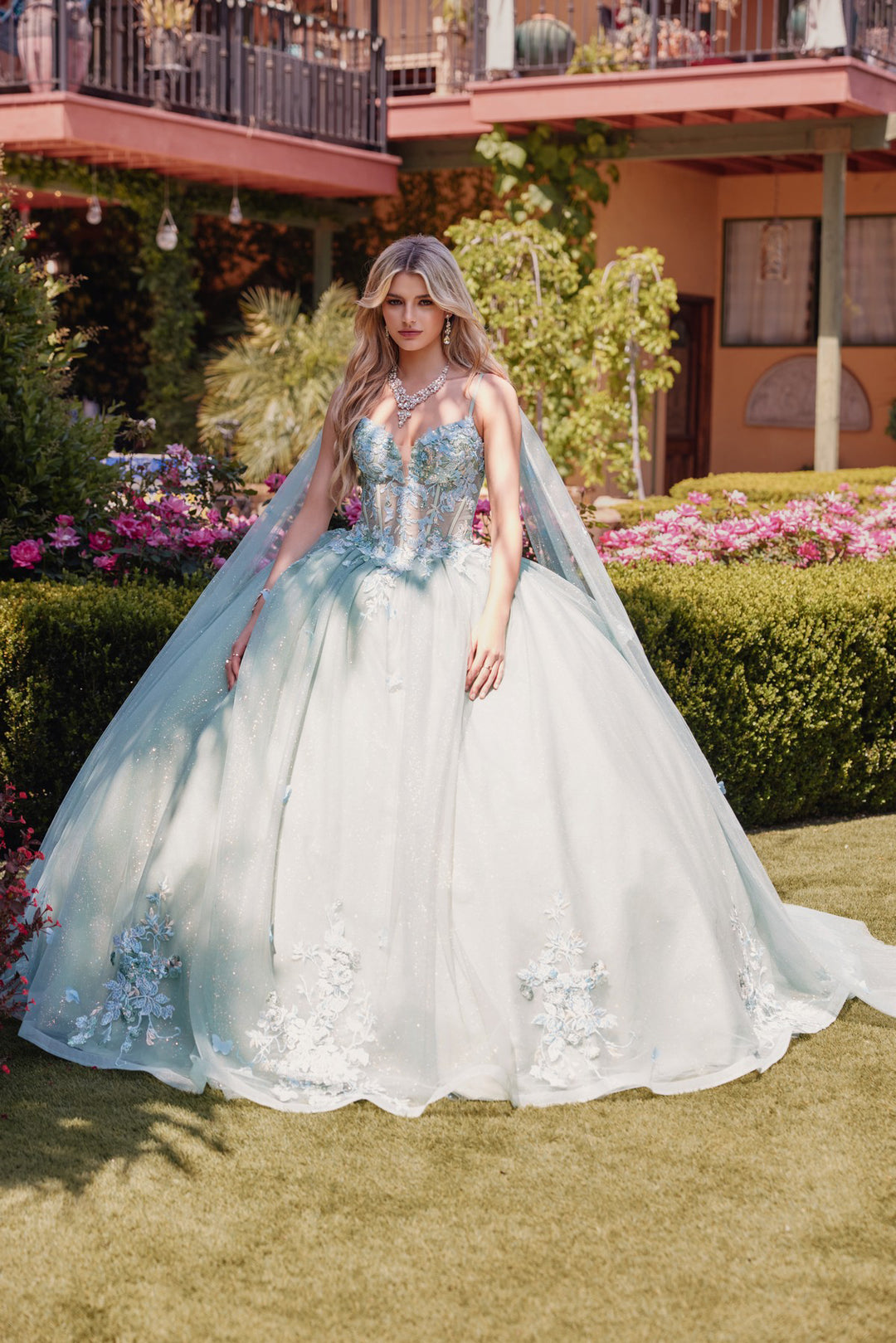 Juliet JT1466H ball gown front view