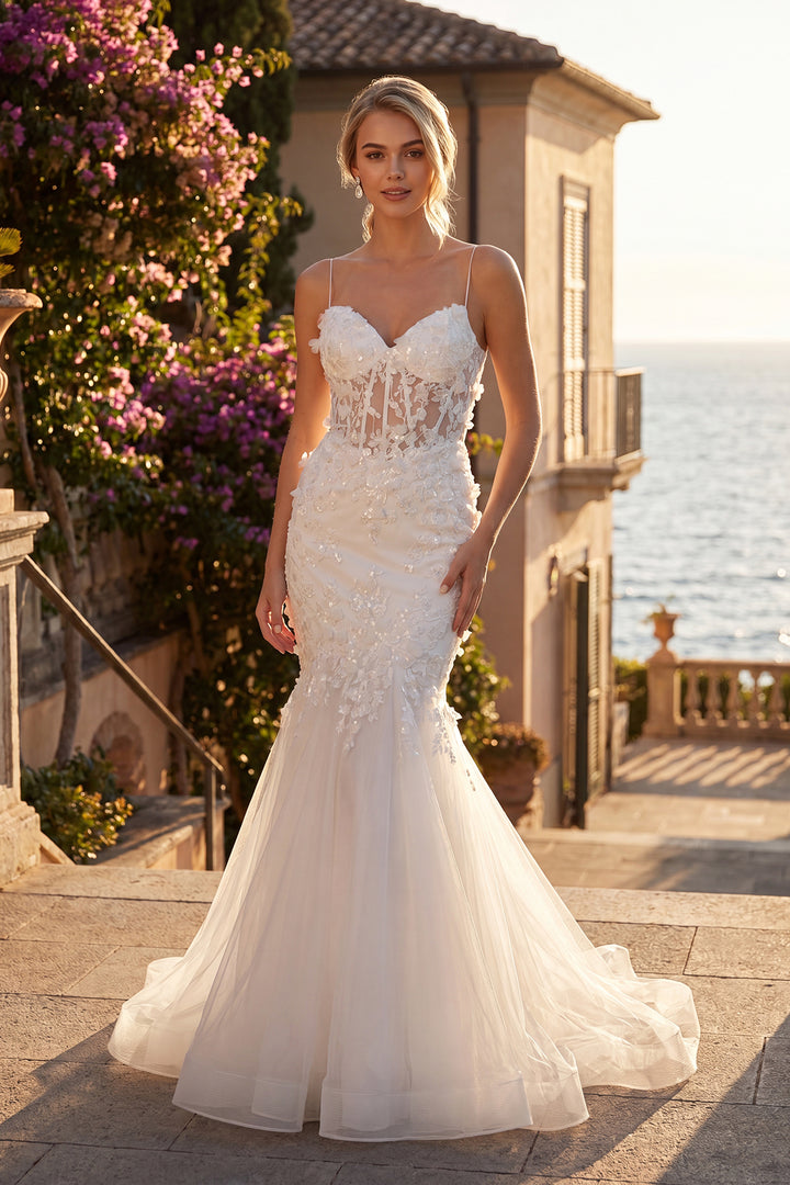 Juliet JT2469KW mermaid bridal gown front view