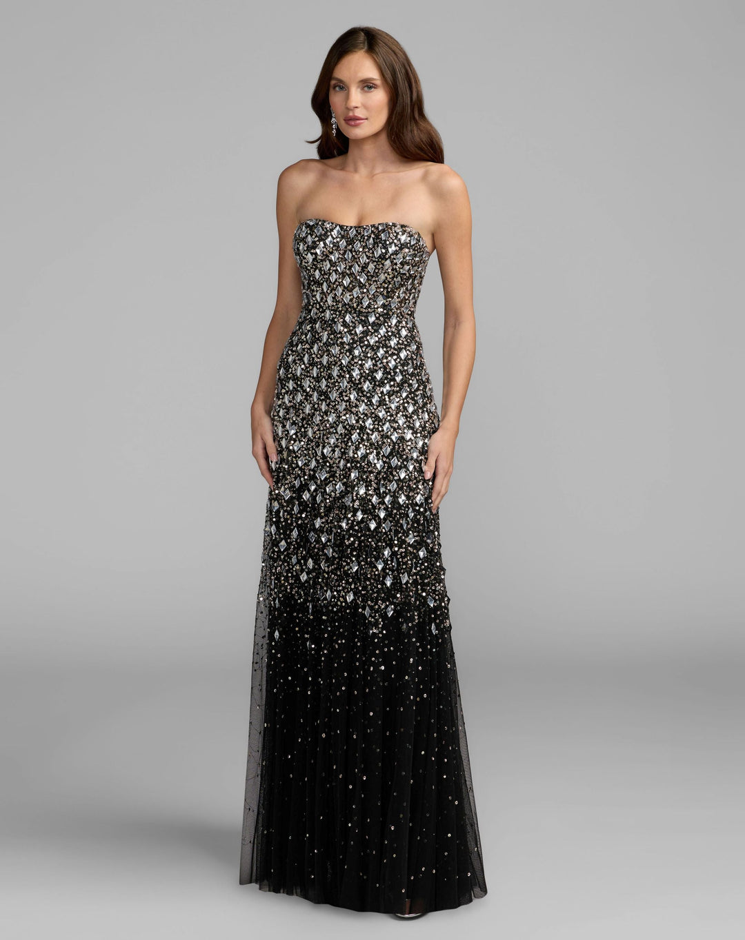 Mac Duggal 10159 Strapless Sweetheart Embellished A-Line Gown