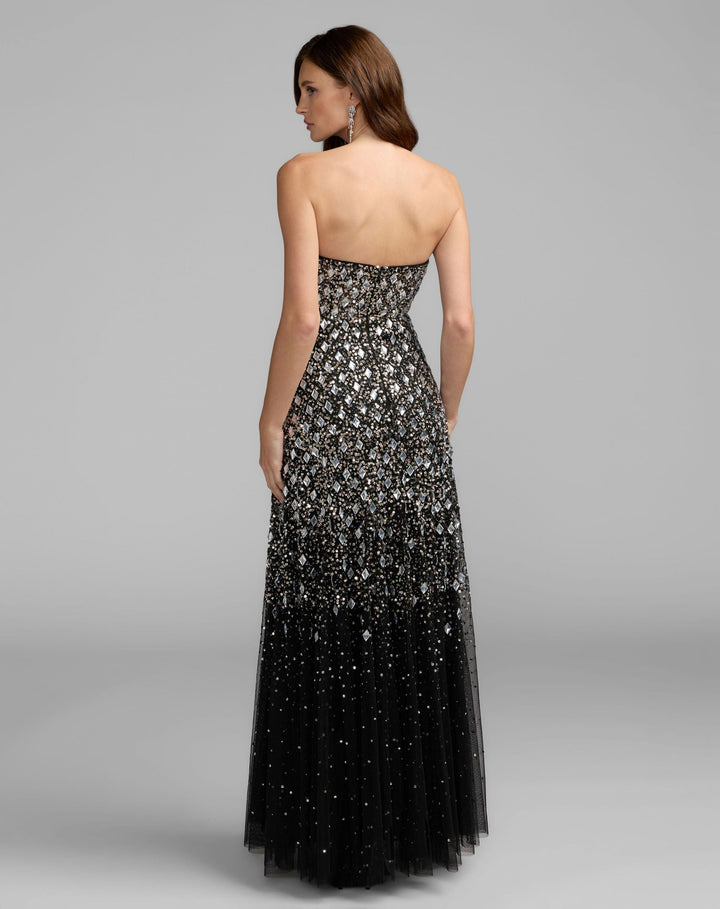 Mac Duggal 10159 Strapless Sweetheart Embellished A-Line Gown