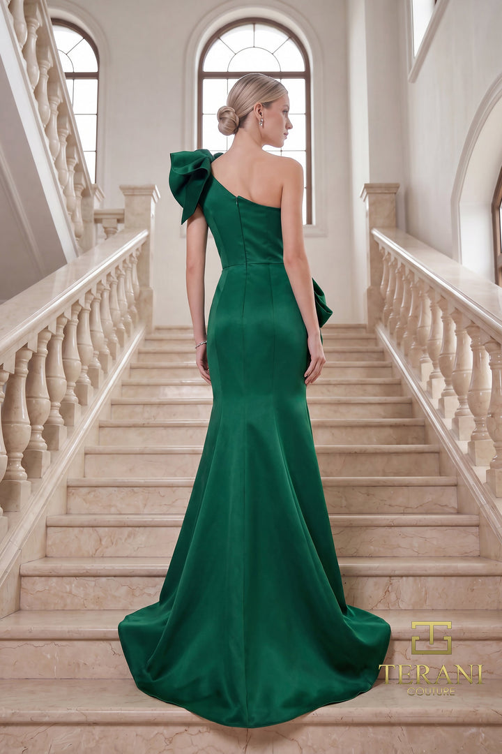 Terani 262E7132 One-Shoulder Sleeveless Sheath Dress