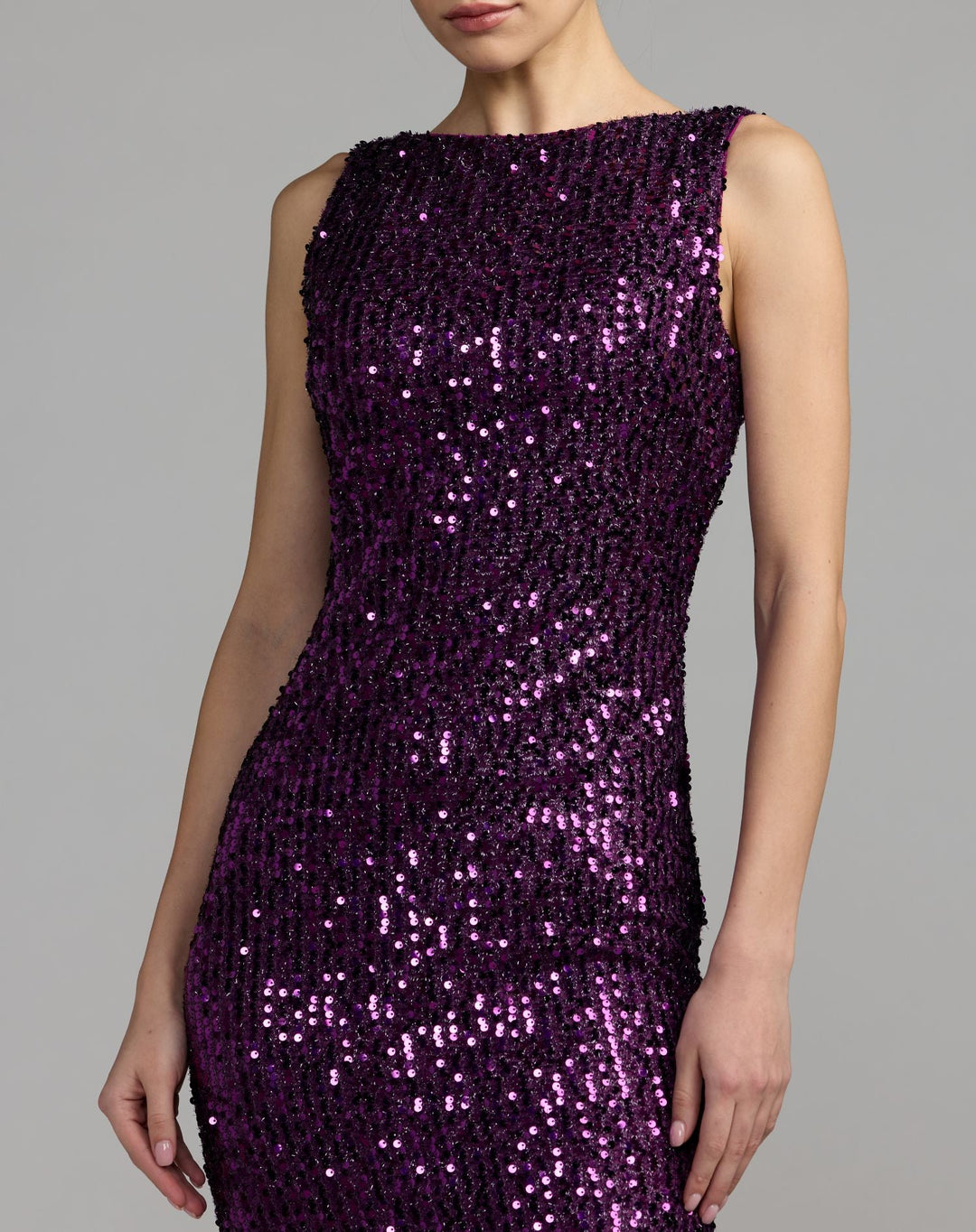 Mac Duggal 26331 Cowl Back Sequin Dress
