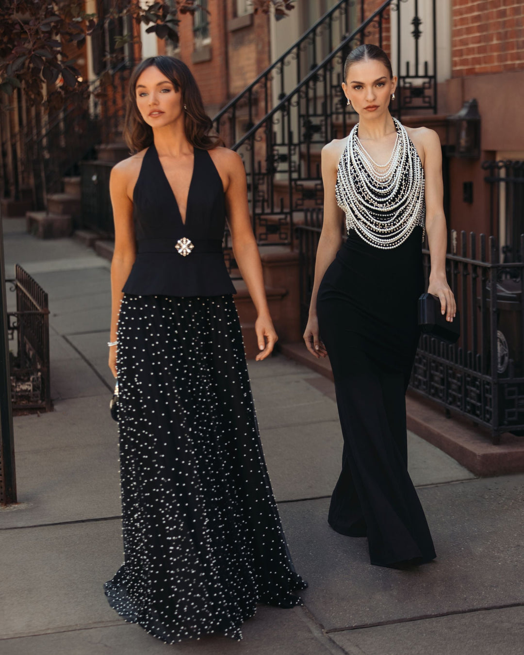 Mac Duggal 2374 Beaded Halter Neck Jersey Gown