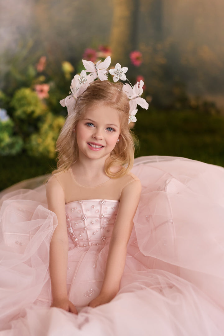 Pentelei 3917 Beaded Corset Ball Gown Kids