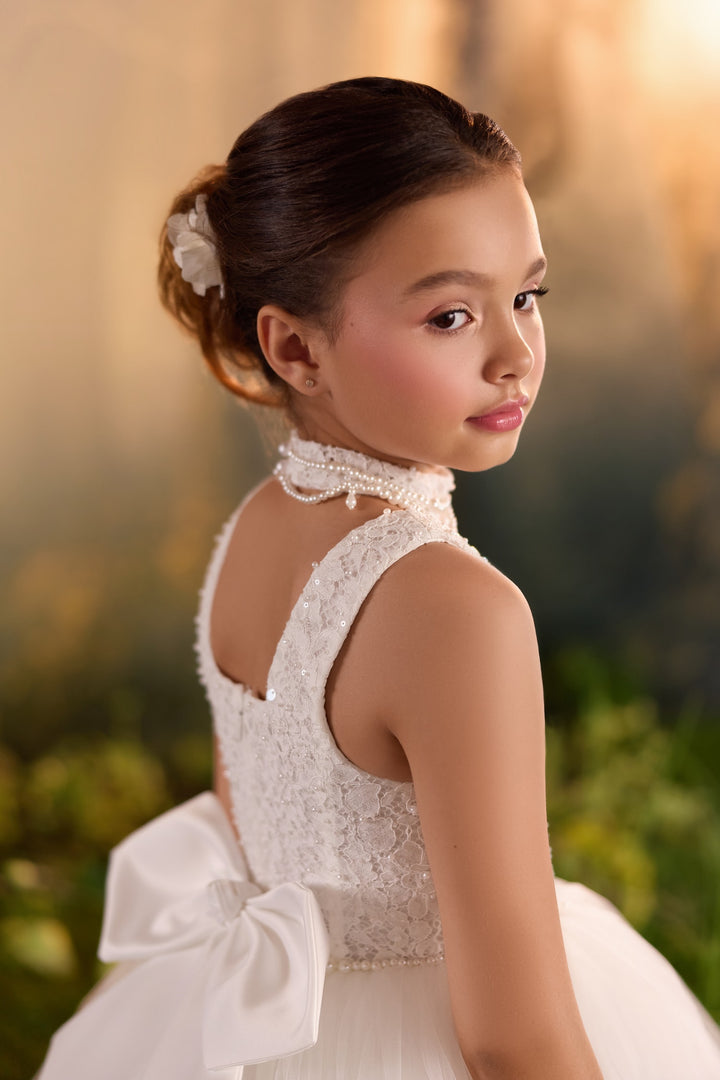 Pentelei 3934 Lace Bodice Tulle Ball Gown Kids Dress