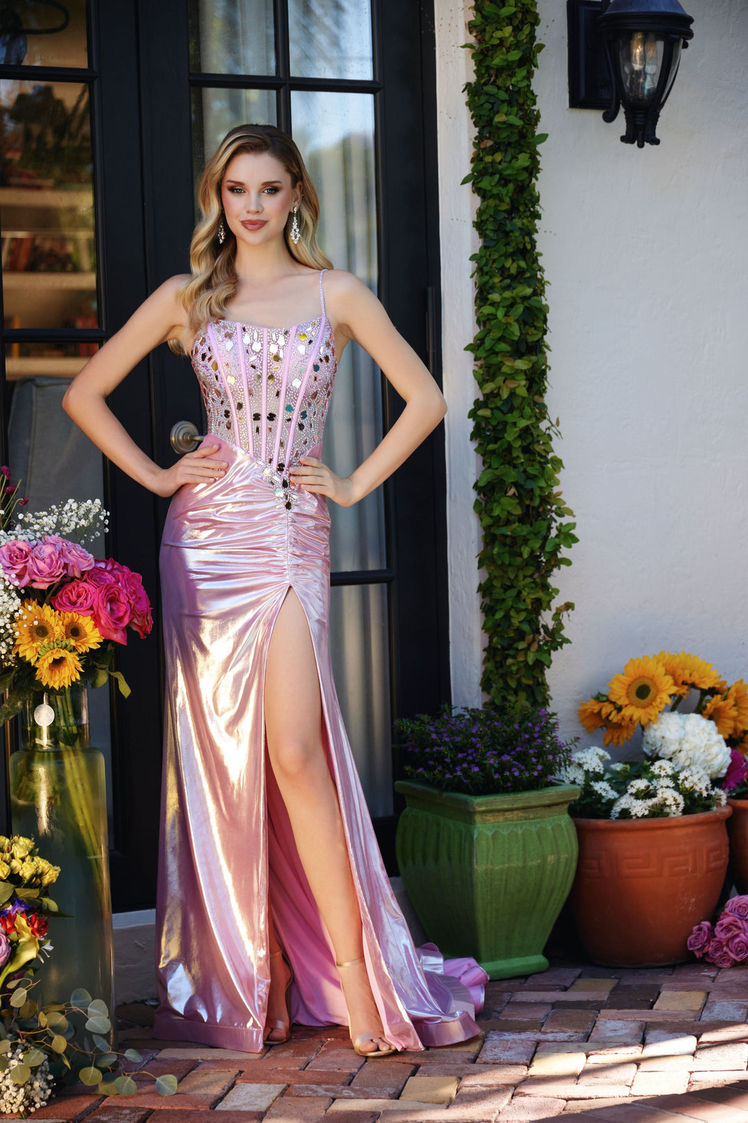 Ava Presley 40057 Beaded Open Back Prom 2026 Dress