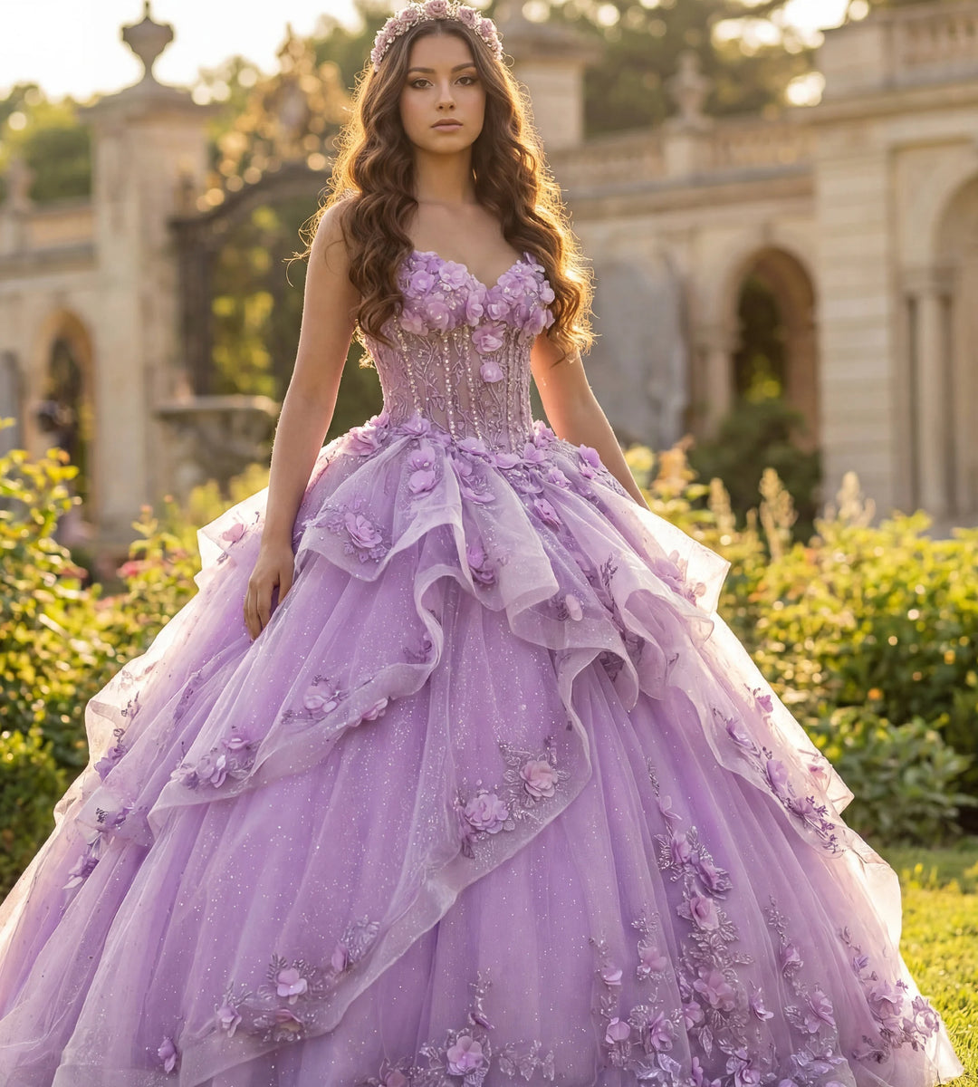 Jovani Q43810 Sweetheart Sleeveless Corset Quinceanera Dress
