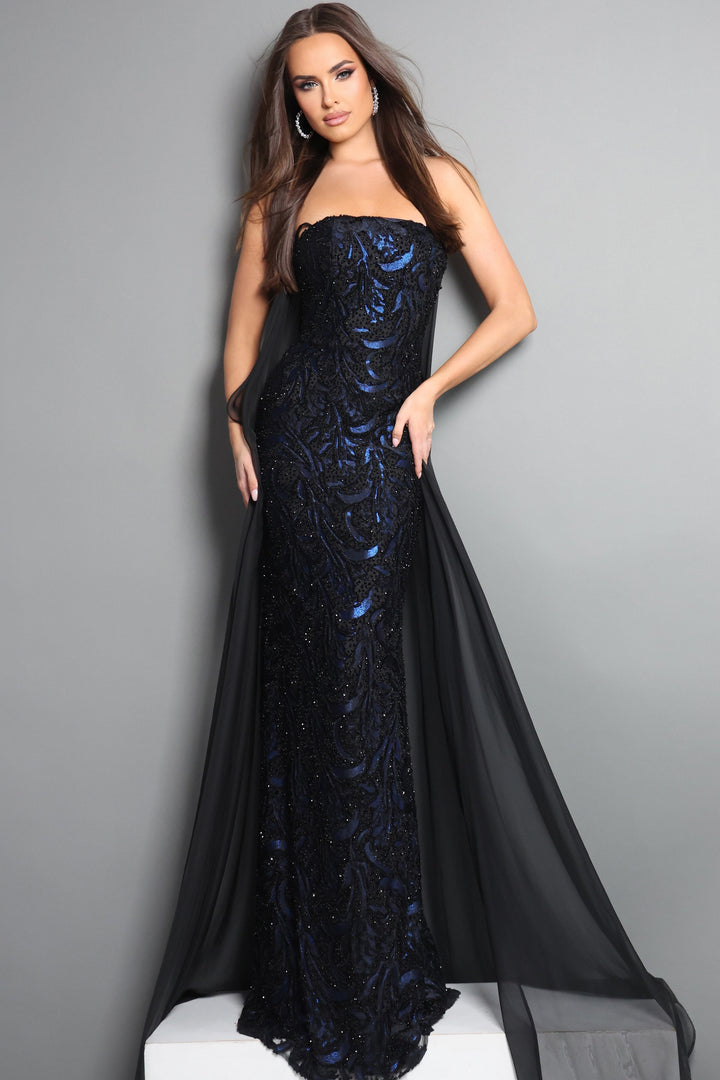Jovani 45306 Strapless Sleeveless Corset-Style Evening Dress