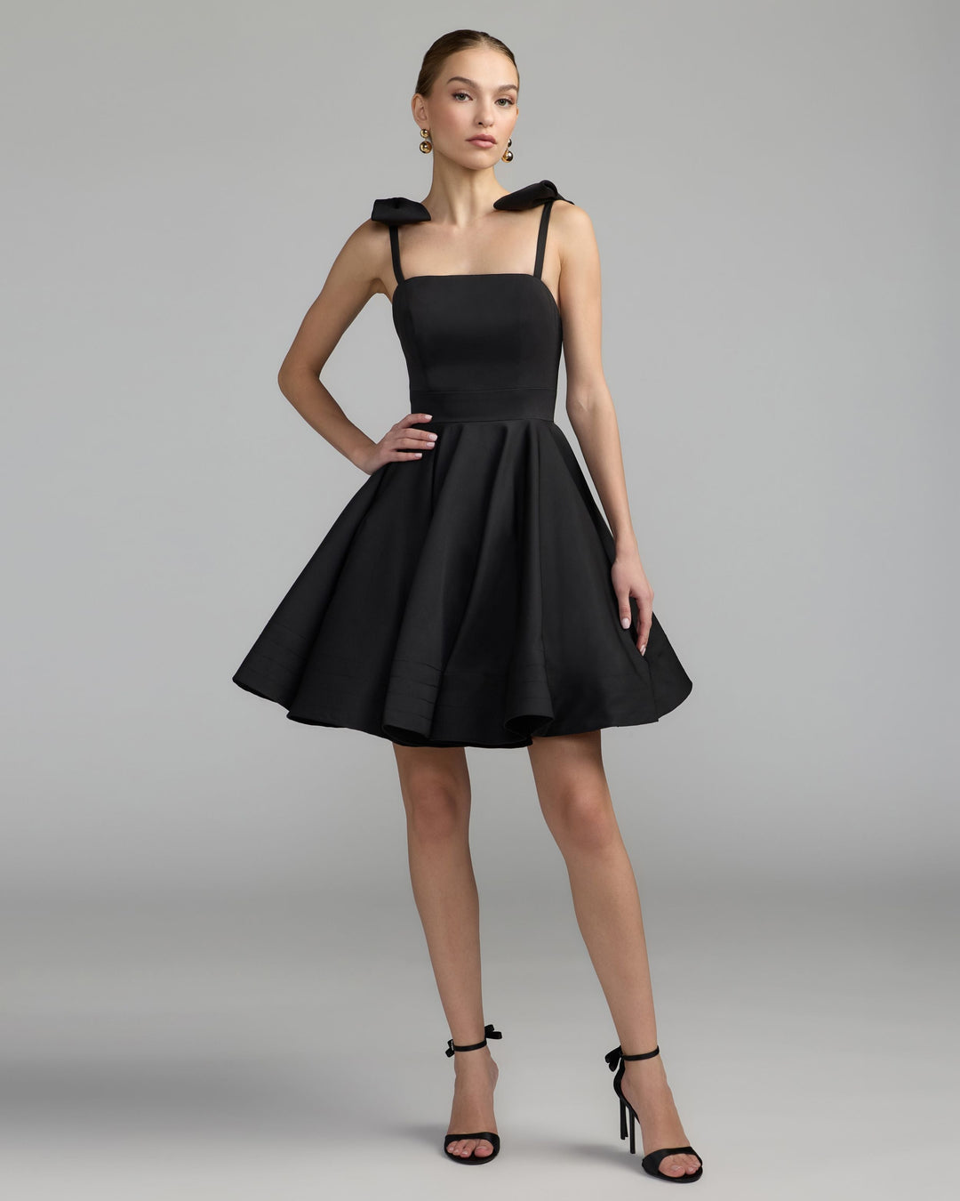Mac Duggal 49034 Bow Shoulder Mini Dress