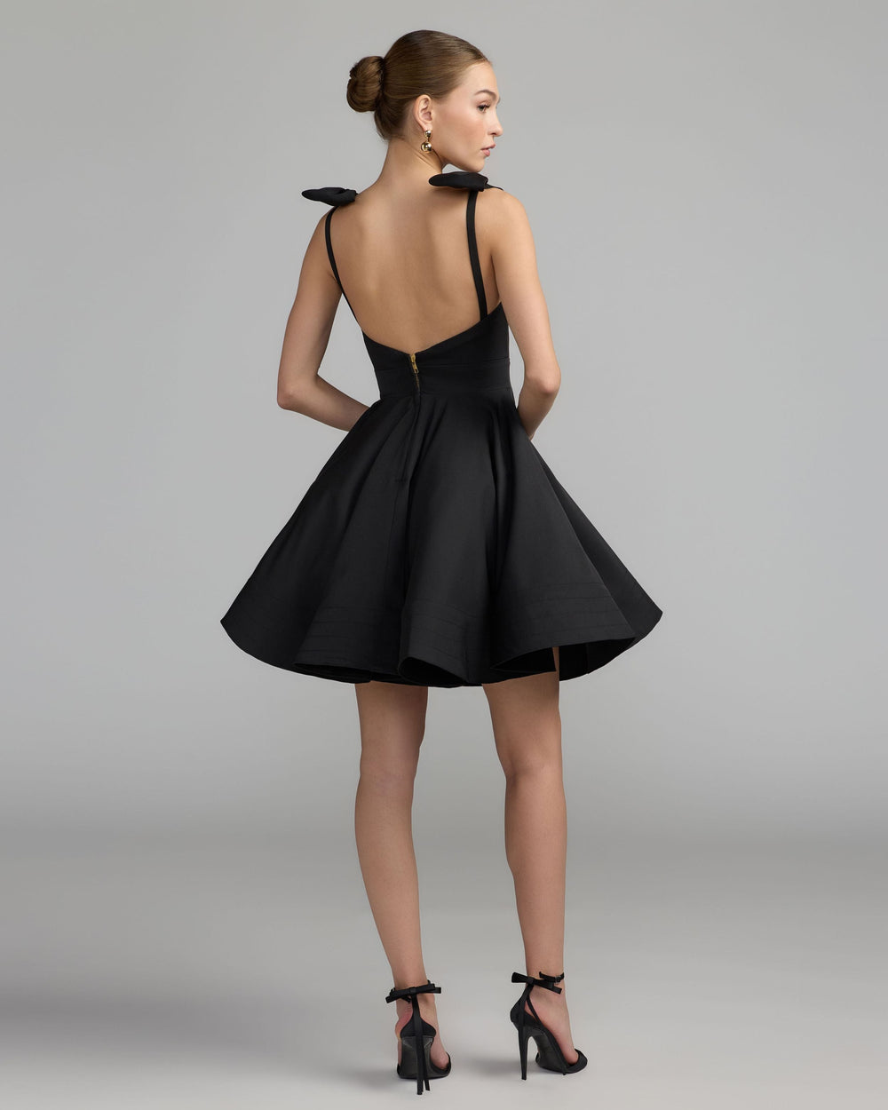 Mac Duggal 49034 Bow Shoulder Mini Dress