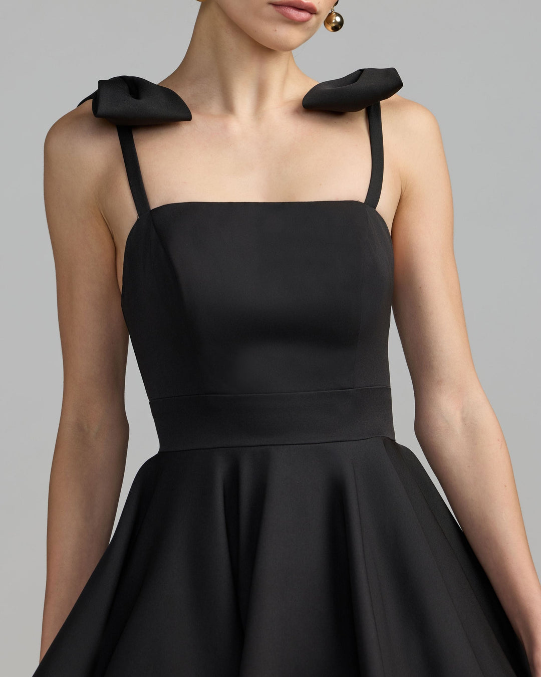 Mac Duggal 49034 Bow Shoulder Mini Dress