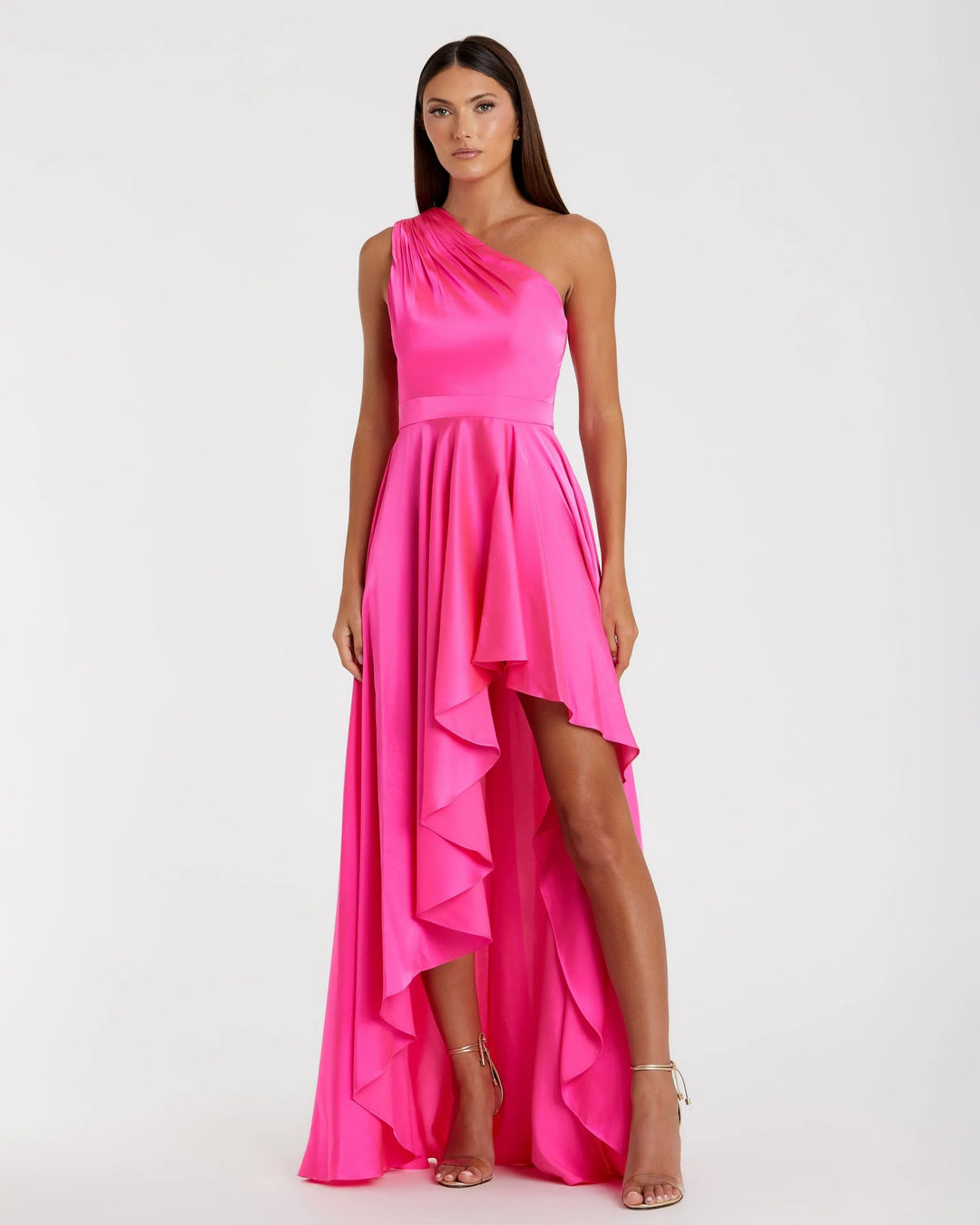 Mac Duggal 49668 One Shoulder High Low A Line Gown