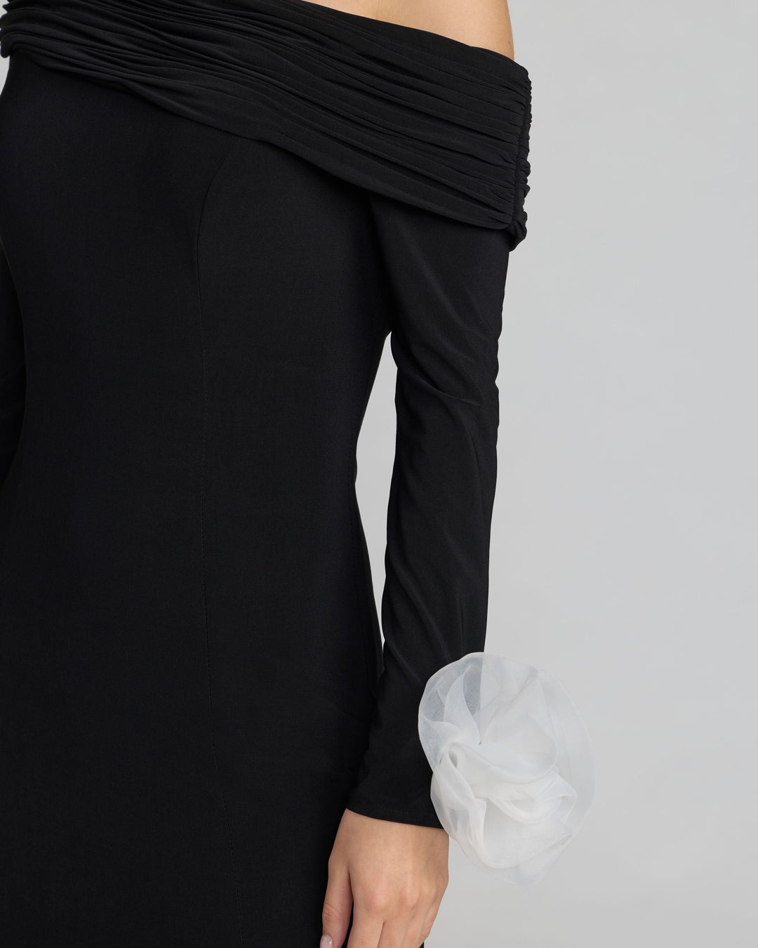 Mac Duggal 50134 One Shoulder Long Sleeve Jersey Gown