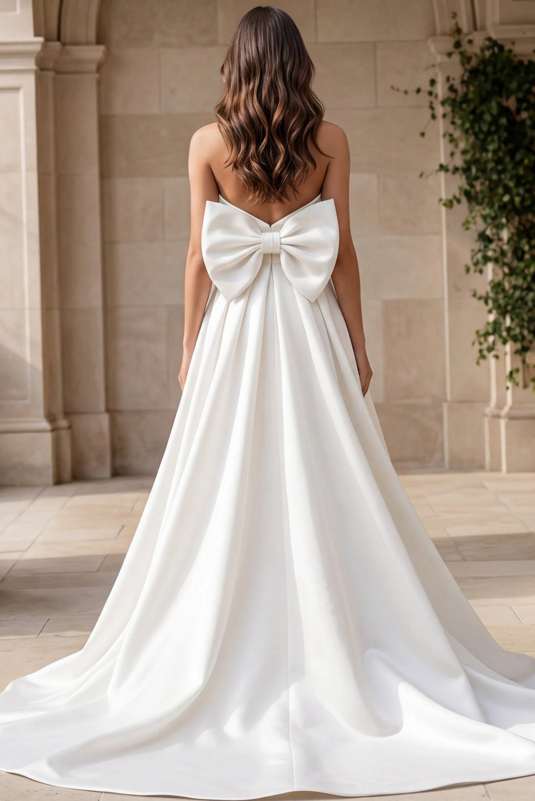 Jovani 50534 Strapless Gown With Statement Bow Detail
