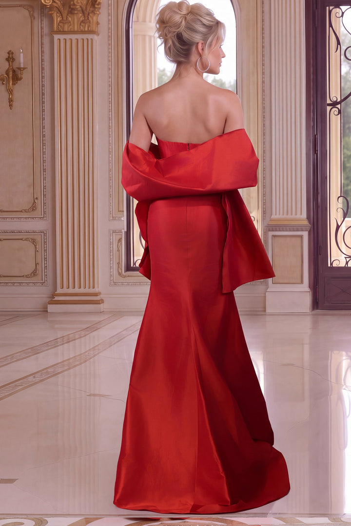 Jovani 53285 Strapless Side Ruffle Mermaid Evening Gown - FOSTANI.com