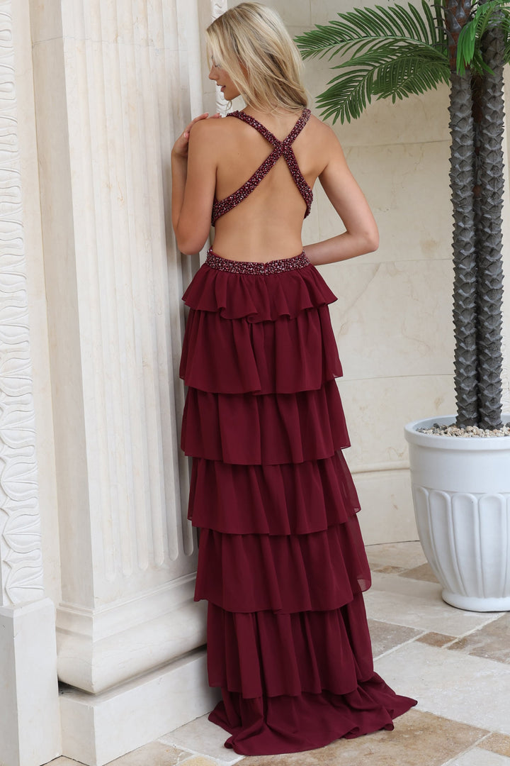 Jovani 54029 prom dress - back view