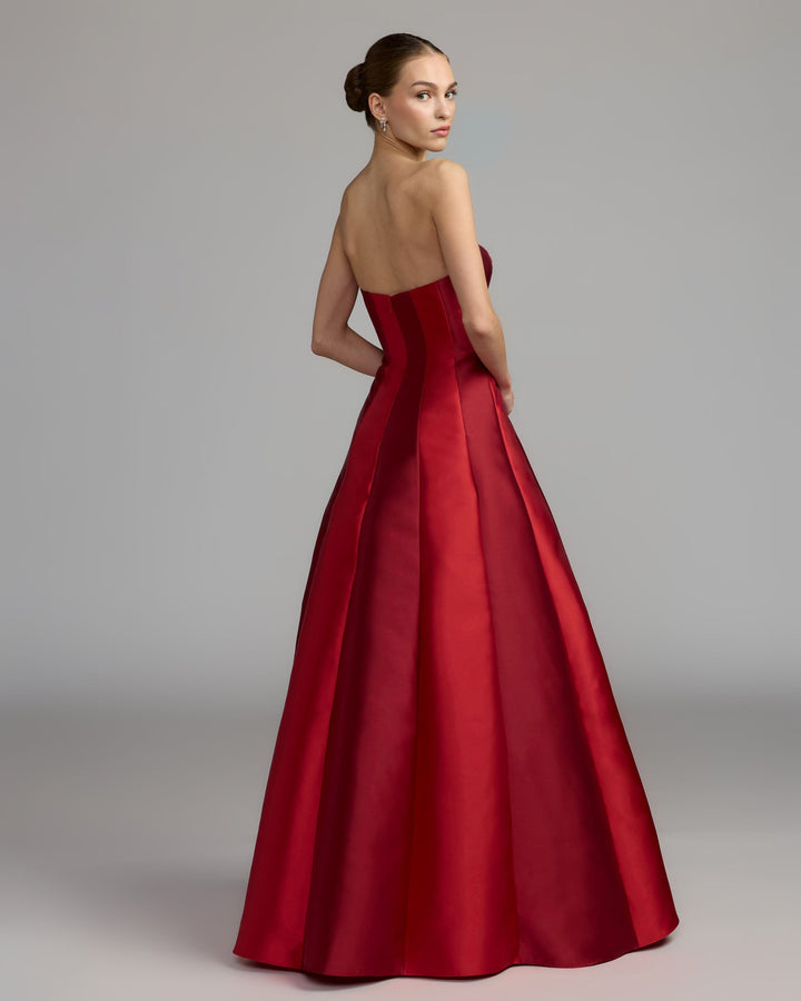 Mac Duggal 56499 Strapless Mikado Panel Ball Gown