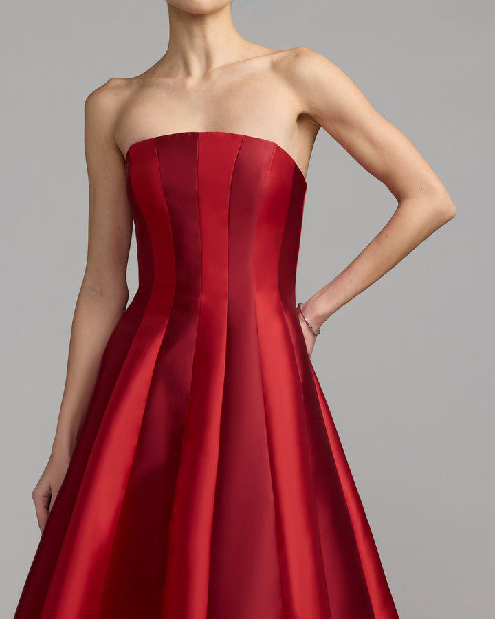 Mac Duggal 56499 Strapless Mikado Panel Ball Gown