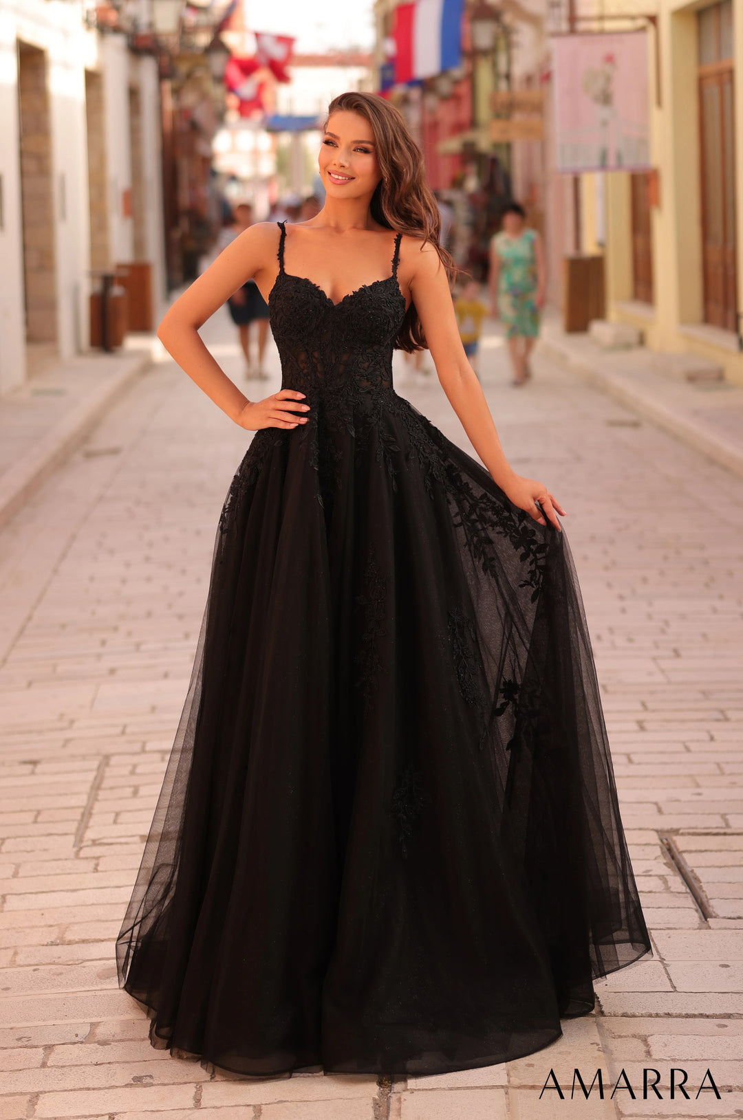 Amarra 88109 ball gown front view