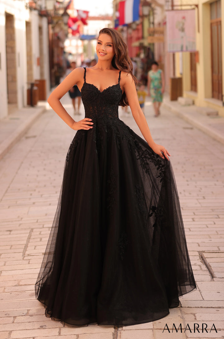Amarra 88109 ball gown front view