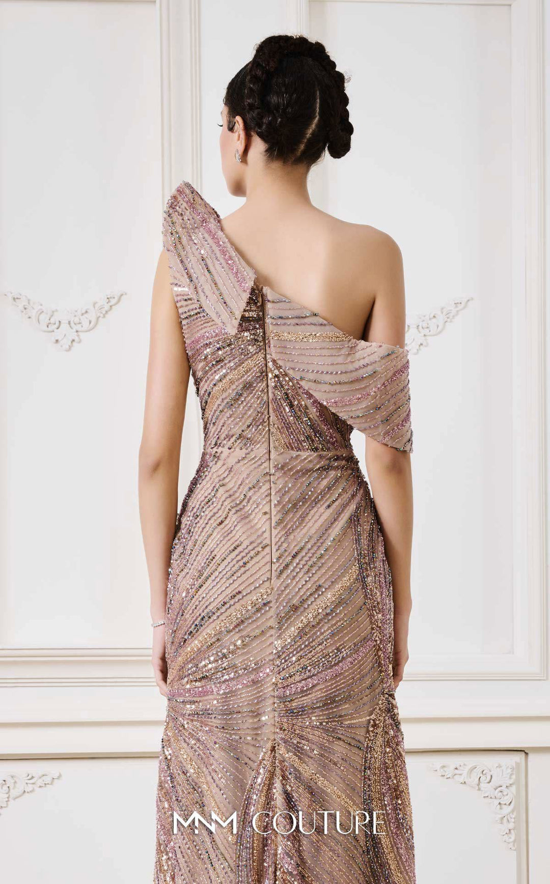 MNM Couture B1137 gown, back bodice detail