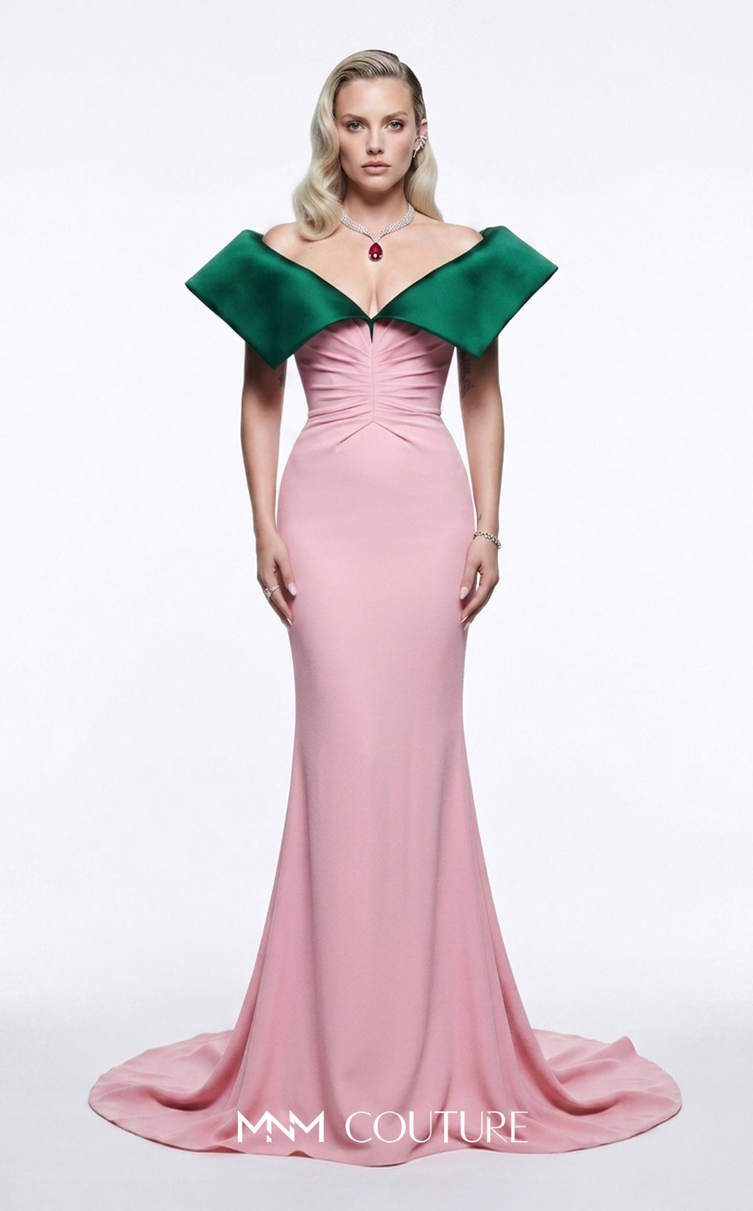 MNM Couture B1245 evening gown, front view