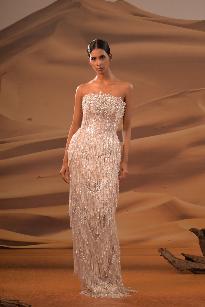 Linh Nga LMBCT346 Dress - FOSTANI.com