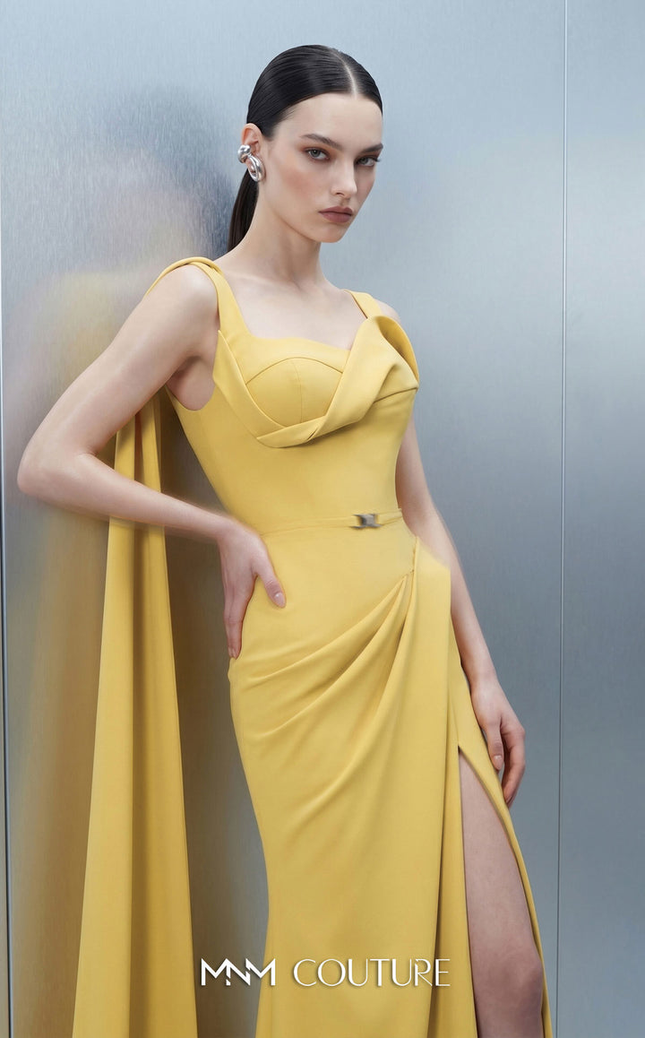 MNM Couture E0168 gown, neckline detail