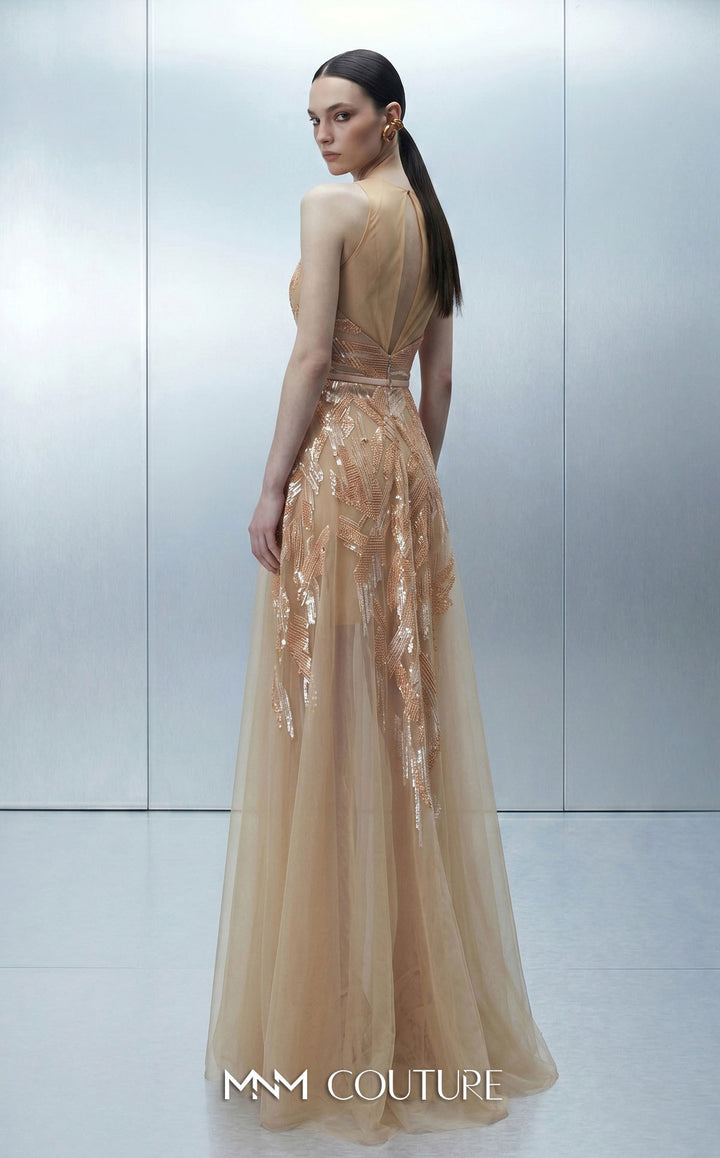 MNM Couture E0170 gown, back view