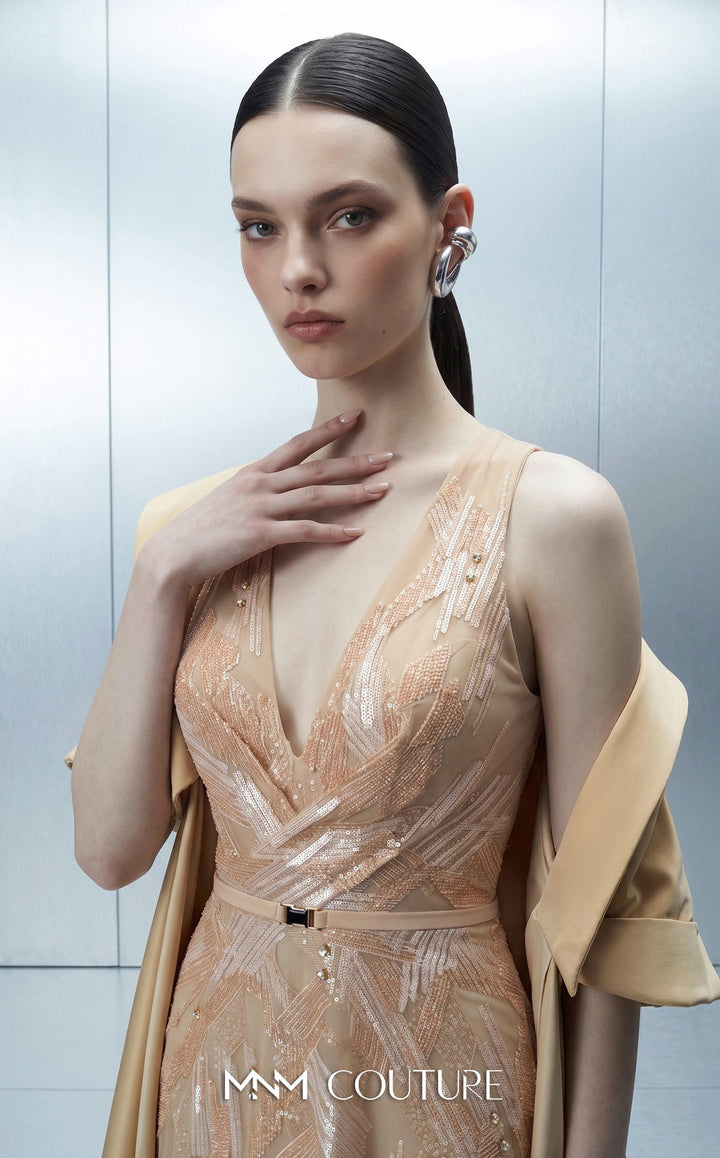 MNM Couture E0170 gown, waist detail