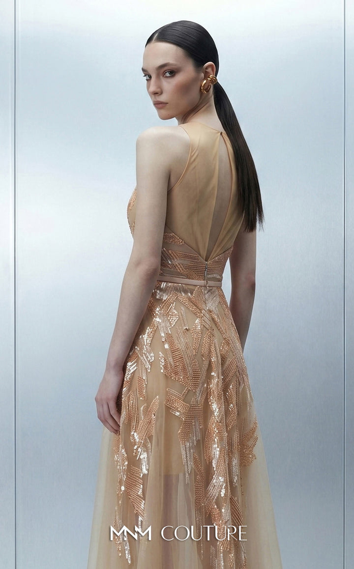 MNM Couture E0170 gown, full length view