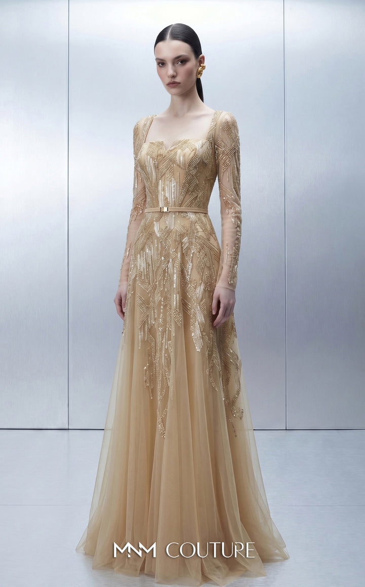 MNM Couture E0178 gown, front view