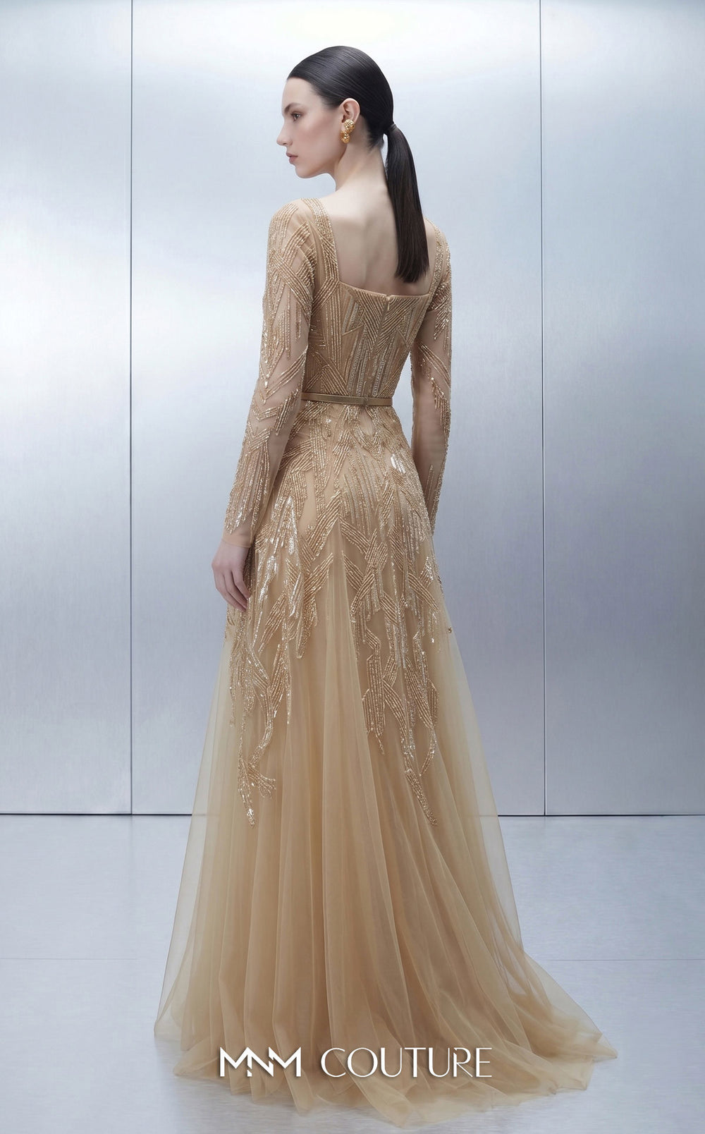 MNM Couture E0178 gown, back view