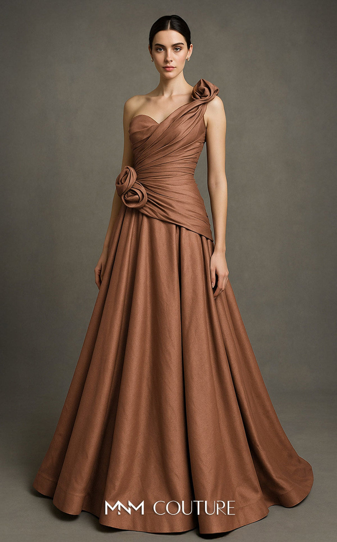 Fouad Sarkis F02923 Sweetheart One-Shoulder Asymmetric Couture Dress