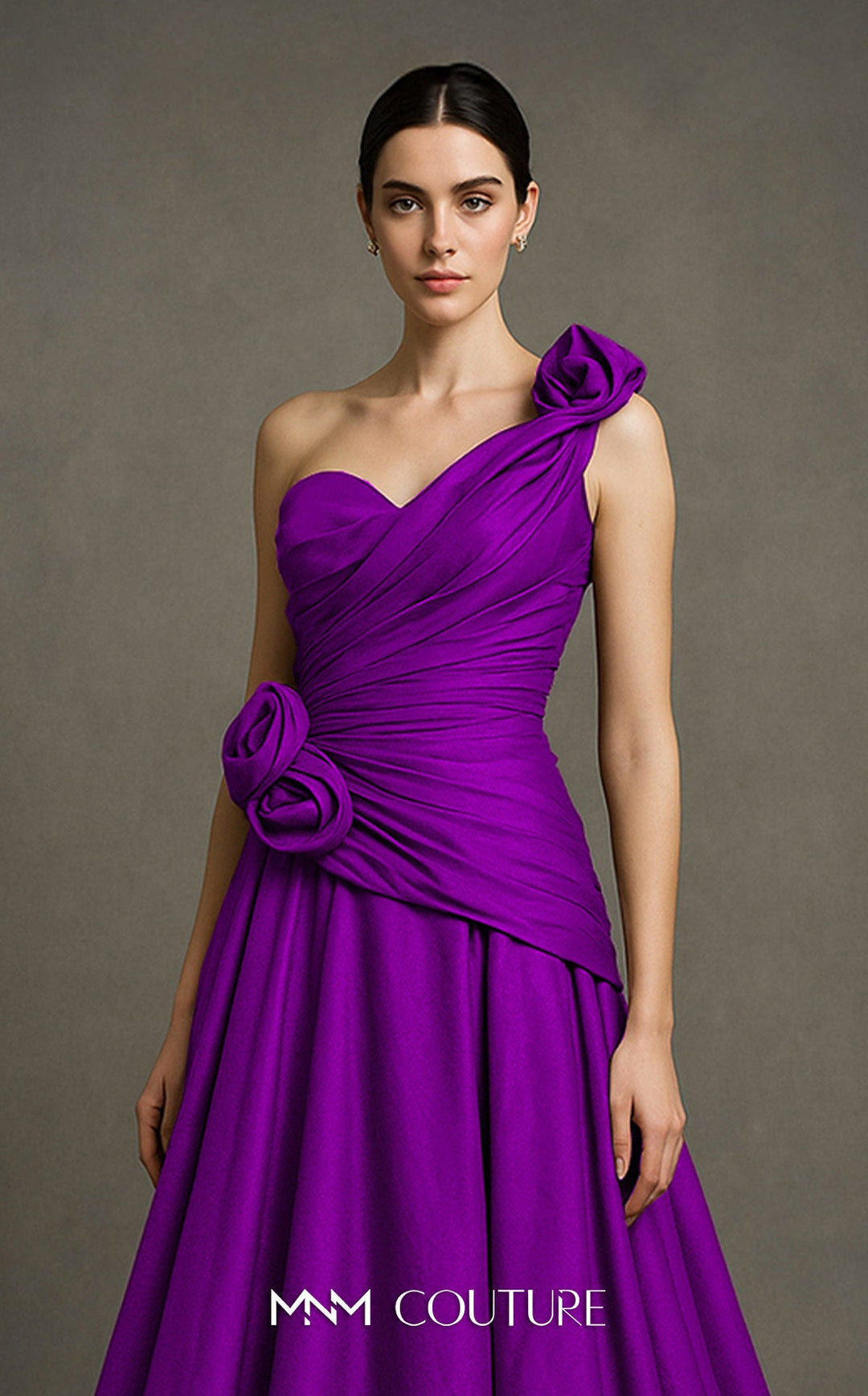 Fouad Sarkis F02923 Sweetheart One-Shoulder Asymmetric Couture Dress