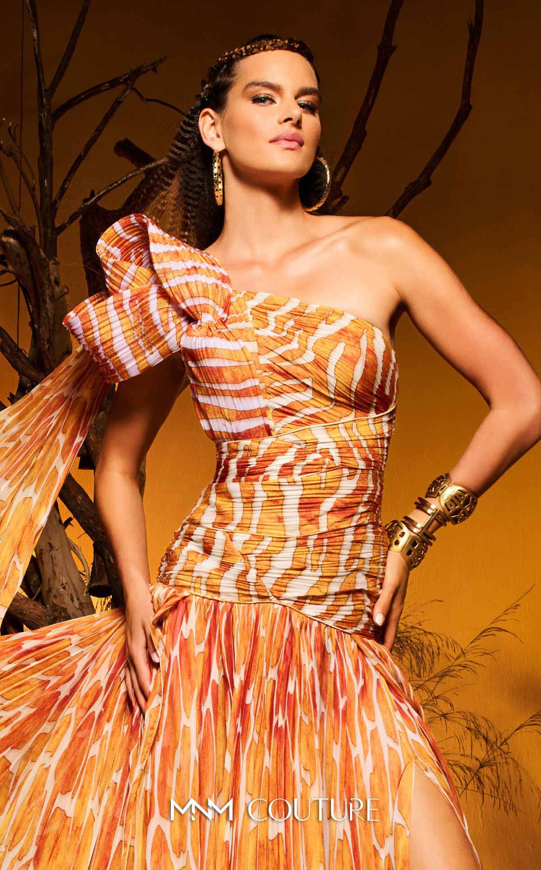 Fouad Sarkis F02974 gown, alternate colourway front view
