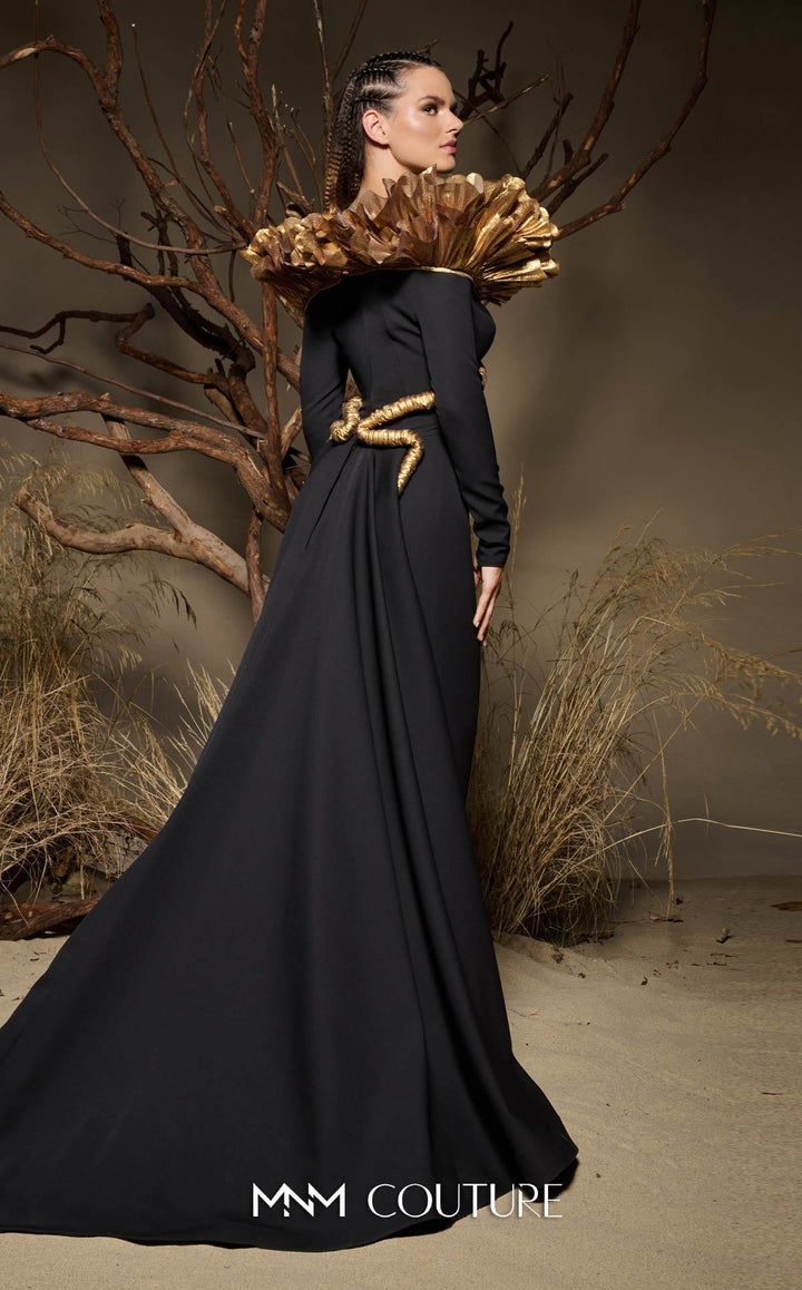 Fouad Sarkis F02989 gown, back view