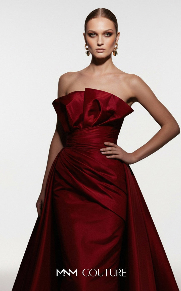 Fouad Sarkis F03006 Sweetheart Sleeveless Corset Bodice Couture Dress