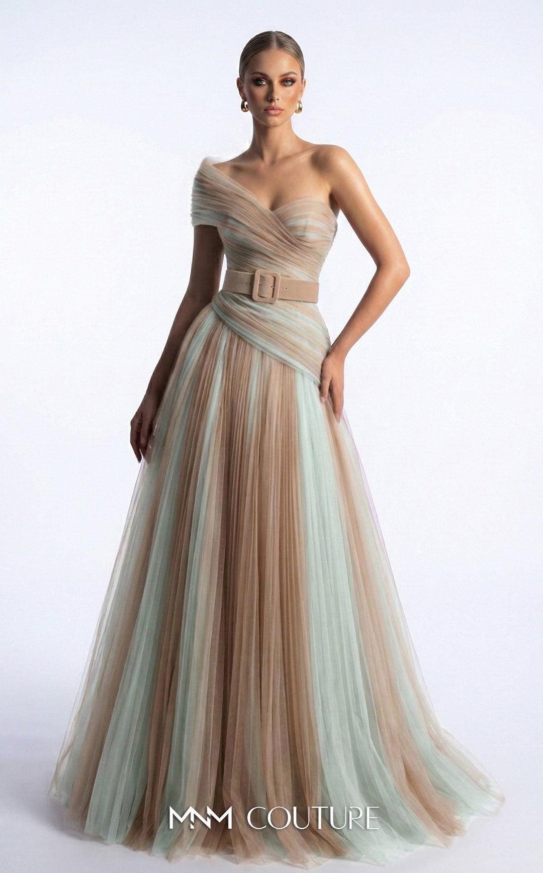Fouad Sarkis F03008 Sleeveless A-Line Couture Dress