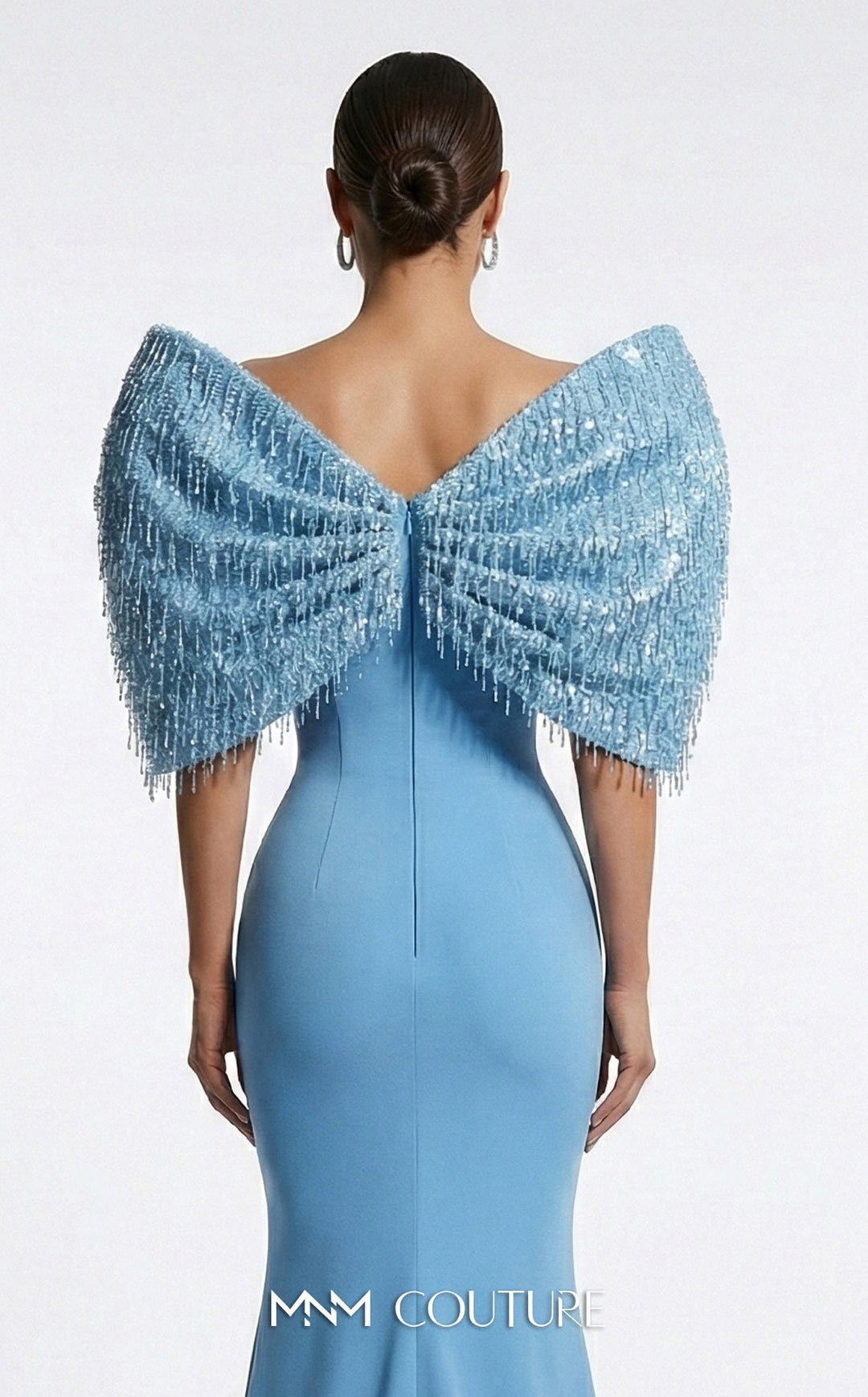 Fouad Sarkis F03012 gown, skirt and train detail