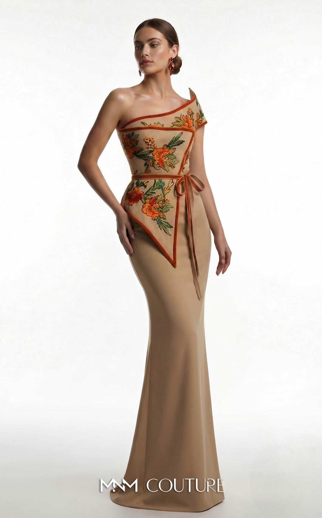 Fouad Sarkis F03023 gown, front view without overskirt