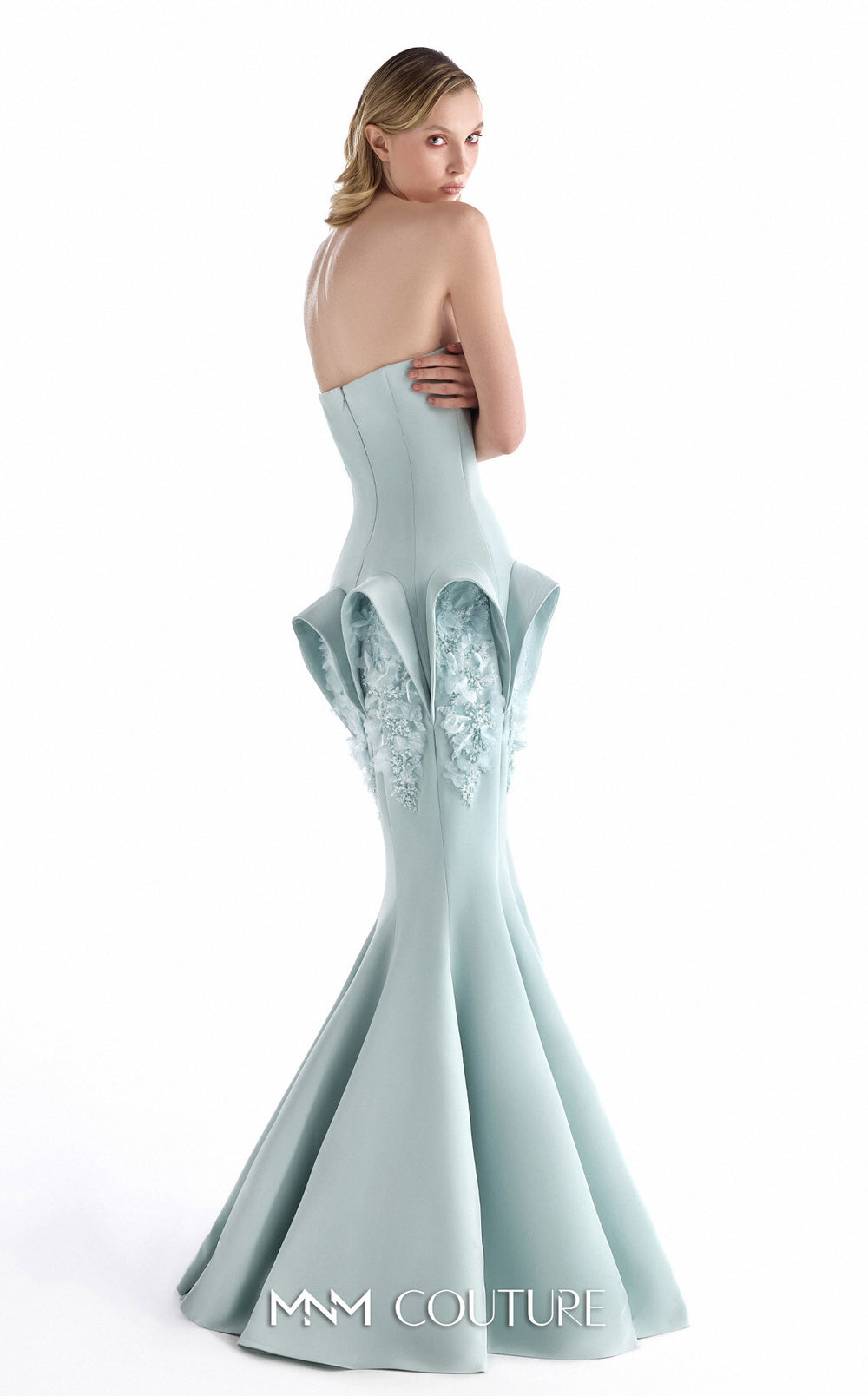 Gaby Charbachy G2235 couture gown, back view