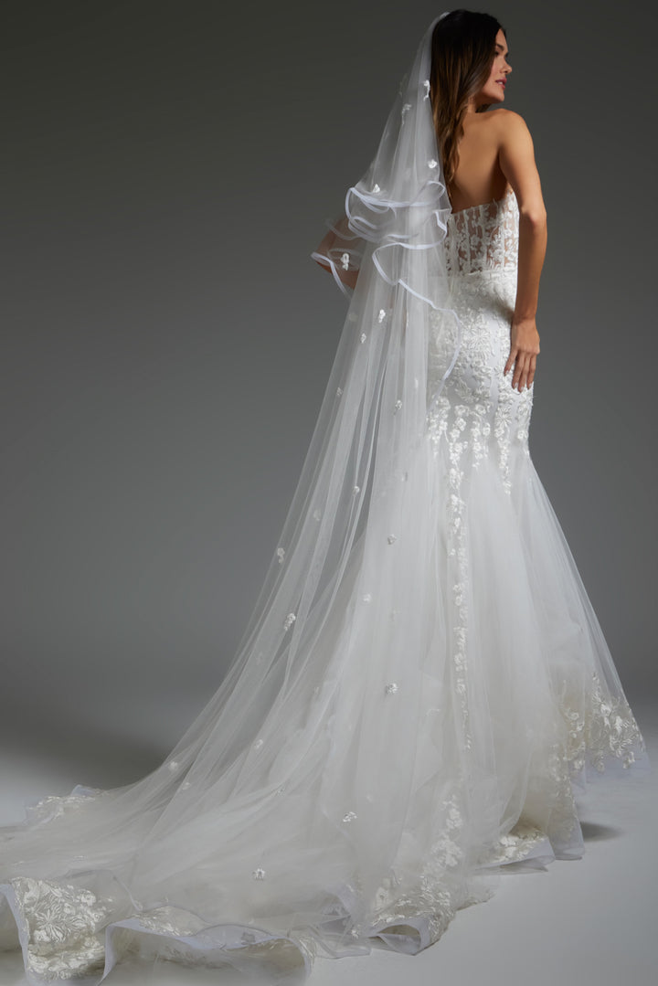 Jovani JB07260 Off White Embellished Mermaid Bridal Dress
