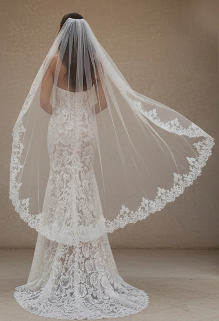 Jovani JB99067 Floral Lace Bridal Gown With Sparkle Tulle
