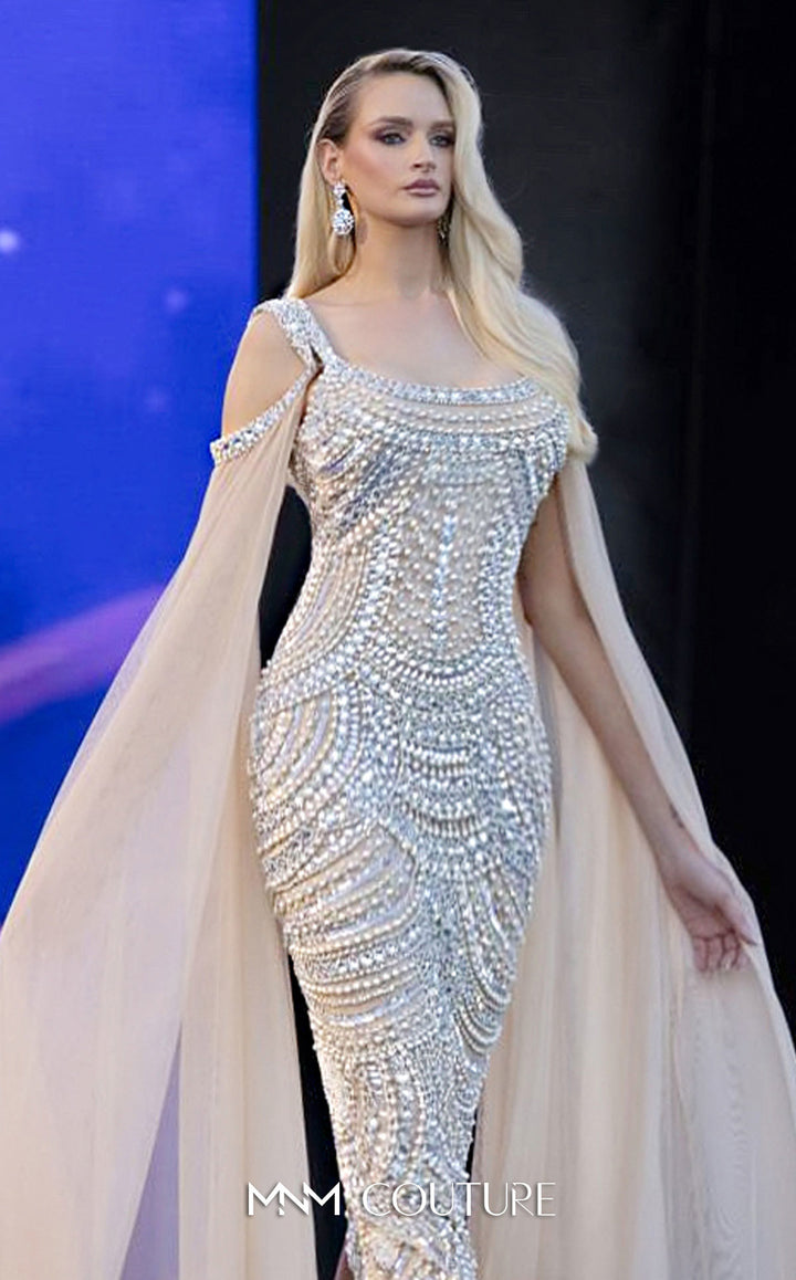 MNM Couture M1143LA evening gown, front view