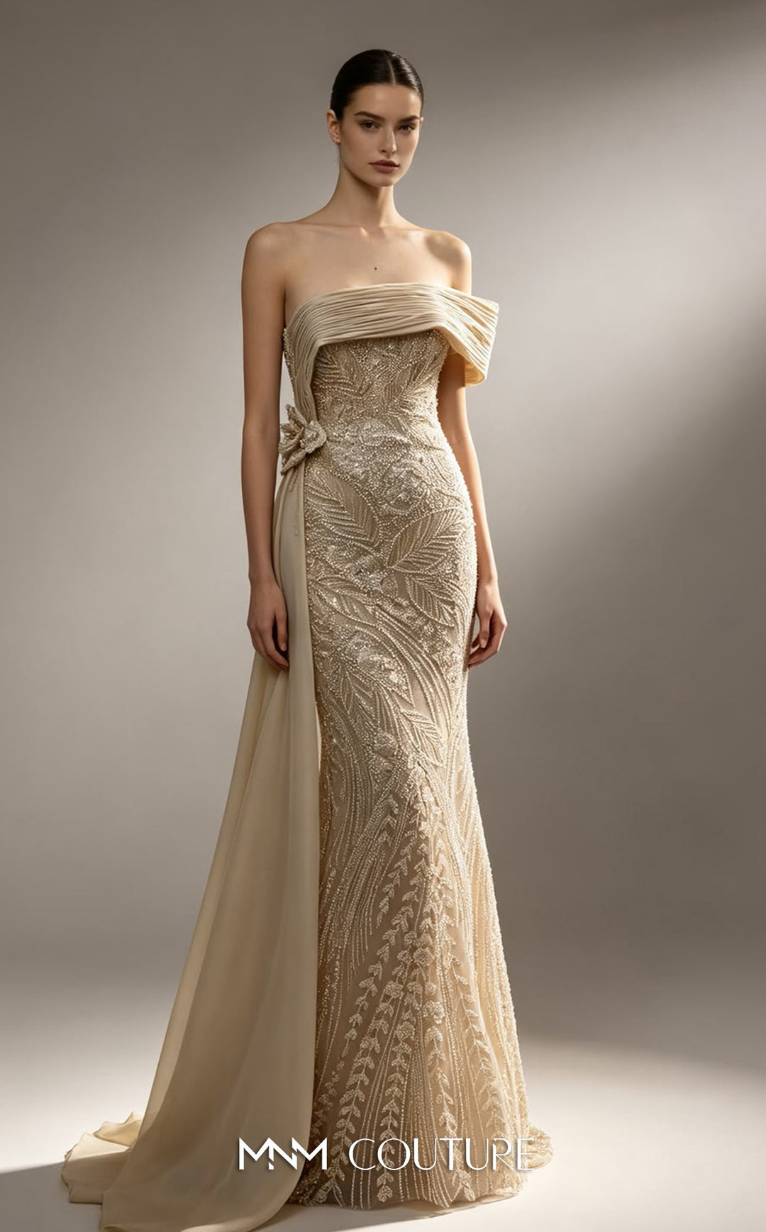 MNM Couture M1313 evening gown, front view