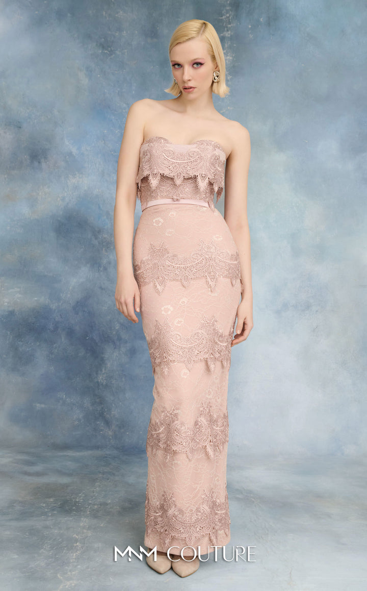 MNM Couture N0731 gown, front view without overlay