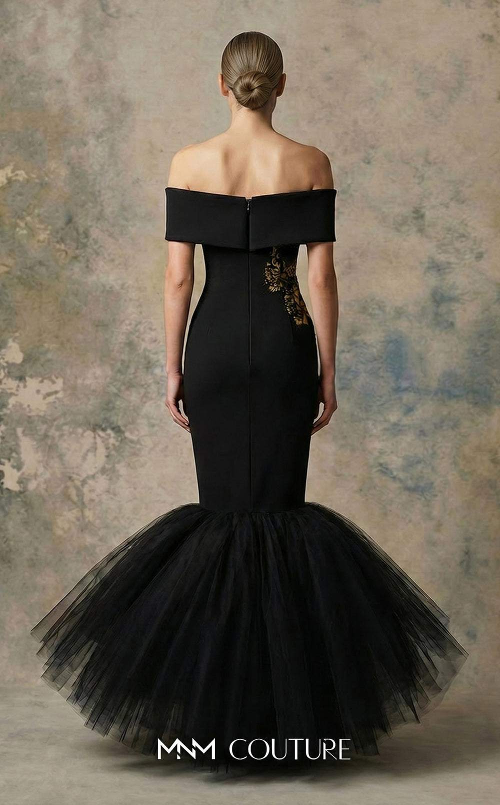MNM Couture N0747 gown, back view