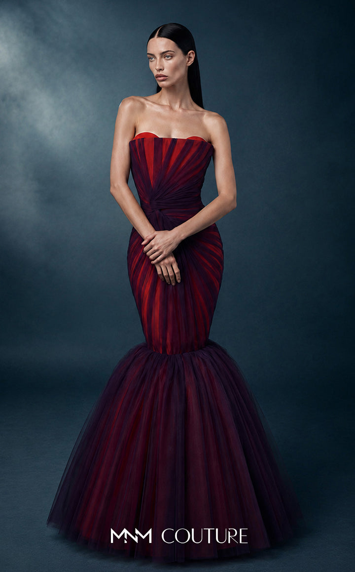 MNM Couture N0754 evening gown, front view