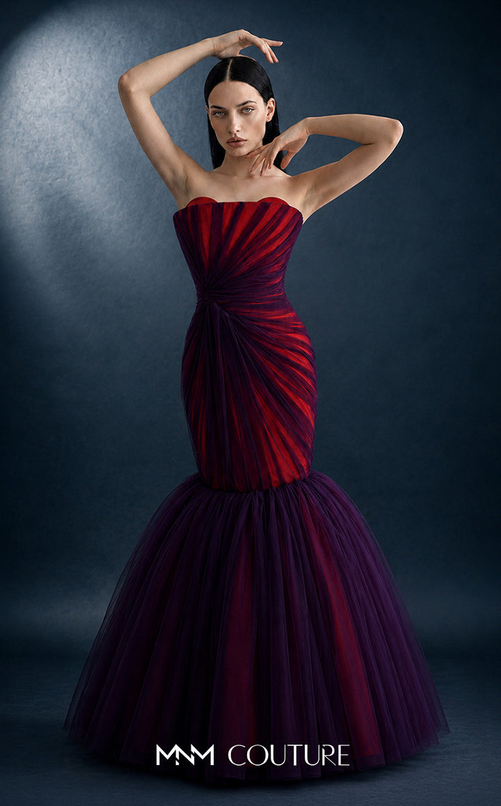 MNM Couture N0754 evening gown, front view